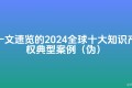 2024全球知识产权案例总结
